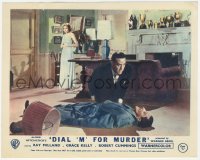 2h011 DIAL M FOR MURDER color English FOH LC 1954 Ray Milland finds Grace Kelly with dead man!