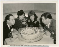 2h042 ABBOTT & COSTELLO 8.25x10 still 1941 with their wives celebrating 10 years of partnership!