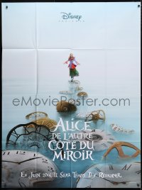 2k421 ALICE THROUGH THE LOOKING GLASS teaser French 1p 2016 Disney, Lewis Carroll, Mia Wasikowska!