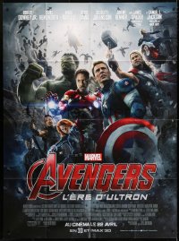 2k441 AVENGERS: AGE OF ULTRON advance French 1p 2015 Marvel's Iron Man, Captain America, Hulk, Thor!