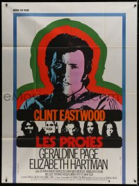 2k454 BEGUILED French 1p 1971 different art of Clint Eastwood & Geraldine Page, Don Siegel