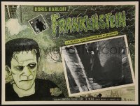 2k068 FRANKENSTEIN Mexican LC R1990s great image of Boris Karloff as the monster on stairs!