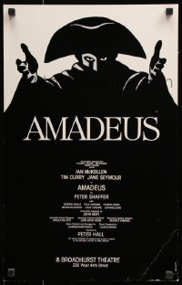 2k116 AMADEUS stage play WC 1980 Van Nutt art, Ian McKellen as Salieri, Tim Curry in title role!