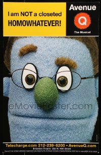 2k118 AVENUE Q stage play WC 2003 puppet is NOT a closeted homowhatever, the musical!