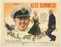 2m009 ALL AT SEA TC 1957 Alec Guinness preferred the merry maids on land to the mermaids at sea!