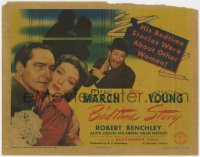 2m013 BEDTIME STORY TC 1941 Loretta Young, Fredric March's bedtime stories were about other women!