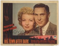2m306 BIG TOWN AFTER DARK LC #3 1948 best portrait of Philip Reed & Hillary Brooke!