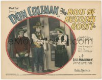 2m031 BOSS OF RUSTLER'S ROOST TC 1928 Don Coleman hands gun to lady outside tobacco shop, rare!