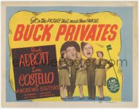 2m034 BUCK PRIVATES TC R1948 Bud Abbott & Lou Costello in the picture that made them famous!