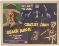 2m040 CHARLIE CHAN IN BLACK MAGIC TC 1944 c/u of Sidney Toler, wacky Mantan Moreland & skeleton!