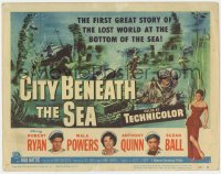 2m042 CITY BENEATH THE SEA TC 1953 directed by Budd Boetticher, art of divers by Reynold Brown!