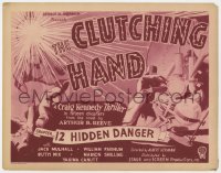2m043 CLUTCHING HAND chapter 12 TC 1936 cool sci-fi serial artwork, Hidden Danger!