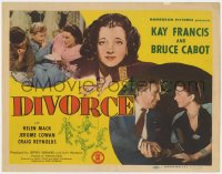 2m059 DIVORCE TC 1945 art of Kay Francis with puppet grooms, Bruce Cabot, Helen Mack!