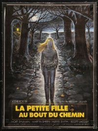 2p074 LITTLE GIRL WHO LIVES DOWN THE LANE French 16x21 1977 Jodie Foster in fear, Landi art!