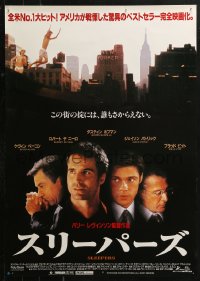 2p036 SLEEPERS Japanese 1997 Robert De Niro, Dustin Hoffman, Jason Patric, Brad Pitt!