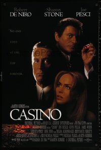 2r173 CASINO int'l DS 1sh 1995 Martin Scorsese, Robert De Niro & Stone, Joe Pesci, cast image!