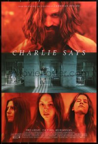 2r182 CHARLIE SAYS 1sh 2019 Matt Smith in the title role as Charles Manson, Hannah Murray!