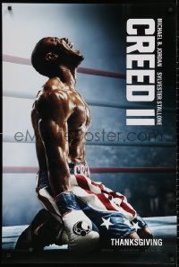 2r208 CREED II teaser DS 1sh 2018 Stallone is Rocky Balboa, color image of Michael B. Jordan!
