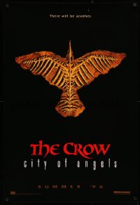 2r210 CROW: CITY OF ANGELS teaser 1sh 1996 Tim Pope directed, believe in the power of another!