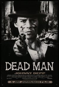 2r234 DEAD MAN 1sh 1996 great image of Johnny Depp pointing gun, Jim Jarmusch's mystic western!