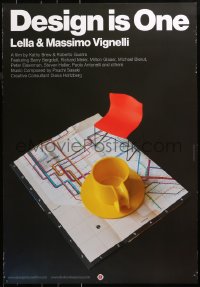 2r246 DESIGN IS ONE 1sh 2012 Barry Bergdoll, Milton Glaser, cool modern art by Massimo Vingelli!