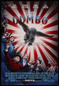 2r266 DUMBO advance DS 1sh 2019 Tim Burton Walt Disney live action adaptation of the classic movie!