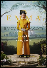 2r282 EMMA recalled advance DS 1sh 2020 Anya Taylor-Joy in the title role, novel by Jane Austen!
