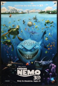 2r304 FINDING NEMO advance DS 1sh R2012 Disney & Pixar animated fish movie, cool image of cast!