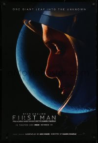 2r306 FIRST MAN teaser DS 1sh 2018 October 12, journey to the moon, Gosling as Armstrong!