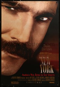 2r326 GANGS OF NEW YORK advance 1sh 2002 Martin Scorsese, close-up of Daniel Day-Lewis!