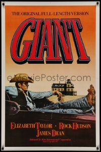 2r340 GIANT 1sh R1983 James Dean, Elizabeth Taylor, Rock Hudson, George Stevens!