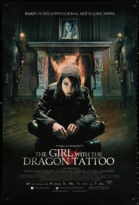 2r345 GIRL WITH THE DRAGON TATTOO DS 1sh 2009 Stieg Larsson's novel, Noomi Rapace!