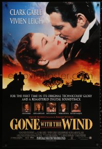 2r361 GONE WITH THE WIND advance 1sh R1998 different image of Clark Gable & Vivien Leigh!