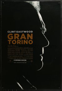 2r365 GRAN TORINO advance DS 1sh 2008 cool shadowy silhouette profile of Clint Eastwood!