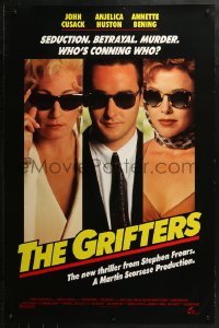 2r377 GRIFTERS int'l 1sh 1990 John Cusack, Annette Bening & Anjelica Huston!
