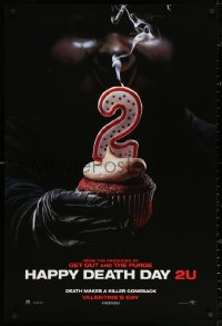 2r388 HAPPY DEATH DAY 2U teaser DS 1sh 2019 death makes a killer comeback, creepy horror image!