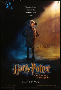 2r391 HARRY POTTER & THE CHAMBER OF SECRETS teaser DS 1sh 2002 Dobby has come to warn you!