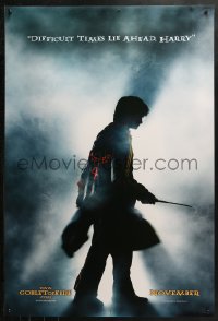 2r396 HARRY POTTER & THE GOBLET OF FIRE teaser DS 1sh 2005 cool image of Daniel Radcliffe!