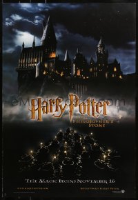 2r402 HARRY POTTER & THE PHILOSOPHER'S STONE int'l teaser DS 1sh 2001 The Magic Begins November 16!