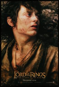 2r563 LORD OF THE RINGS: THE RETURN OF THE KING teaser DS 1sh 2003 Elijah Wood as tortured Frodo!