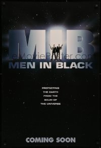 2r614 MEN IN BLACK teaser DS 1sh 1997 Will Smith & Tommy Lee Jones protecting the Earth!