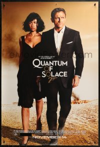 2r712 QUANTUM OF SOLACE advance DS 1sh 2008 Daniel Craig as James Bond, sexy Olga Kurylenko!