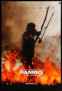 2r722 RAMBO: LAST BLOOD teaser DS 1sh 2019 Sylvester Stallone has one more fight left in him!