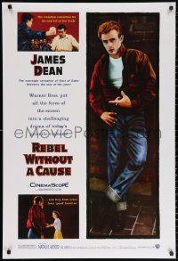2r729 REBEL WITHOUT A CAUSE DS 1sh R2005 Nicholas Ray, James Dean, a bad boy from a good family