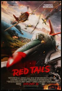 2r731 RED TAILS advance DS 1sh 2012 Cuba Gooding Jr & Terence Howard as WWII fighter pilots!