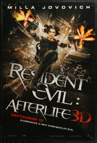 2r732 RESIDENT EVIL: AFTERLIFE teaser 1sh 2010 sexy Milla Jovovich returns in 3-D!