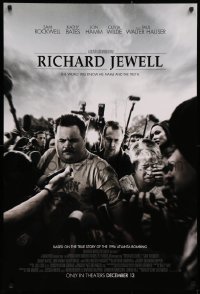 2r737 RICHARD JEWELL advance DS 1sh 2019 Hauser in the title role, directed by Clint Eastwood!