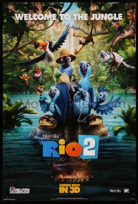 2r739 RIO 2 style D int'l teaser DS 1sh 2014 Hathaway, wacky image, welcome to the jungle!