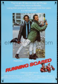 2r754 RUNNING SCARED int'l 1sh 1986 Gregory Hines & Billy Crystal are Chicago's finest!