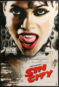 2r792 SIN CITY teaser DS 1sh 2005 graphic novel by Frank Miller, sexy Rosario Dawson as Gail!